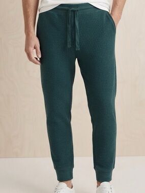 Stanford Sleep Pants Men's Dark Green Knit Drawstring Size L